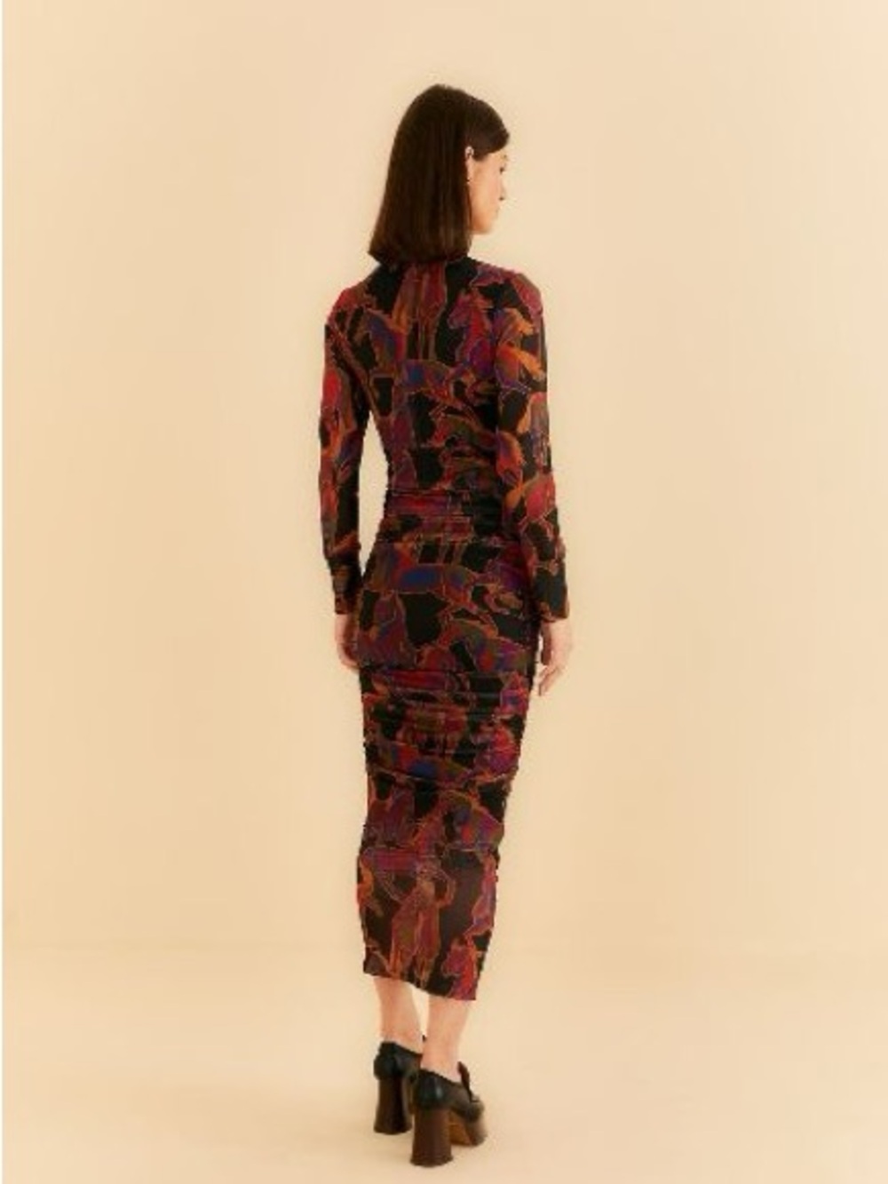 Farm Rio Wild Horses Tulle Midi Dress - NWT - Sz. L - Picture 4 of 11